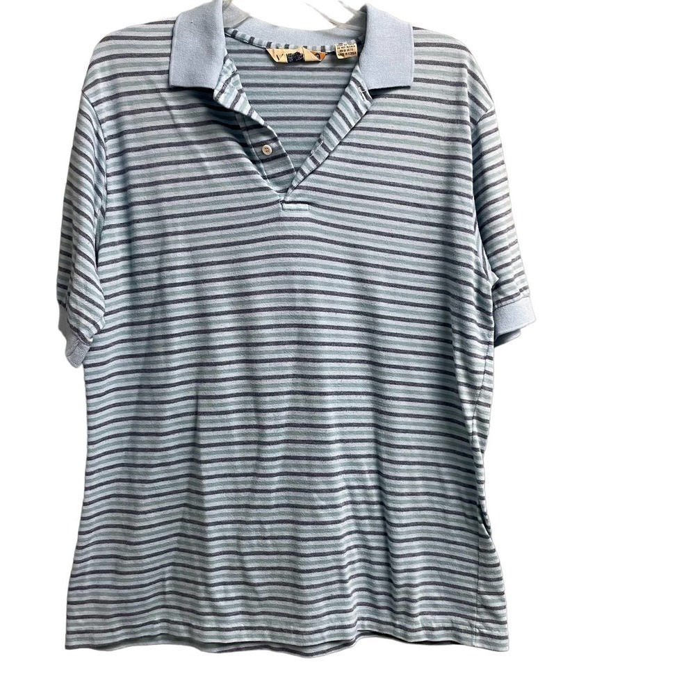 Vintage VanCort men's striped polo shirt size XL